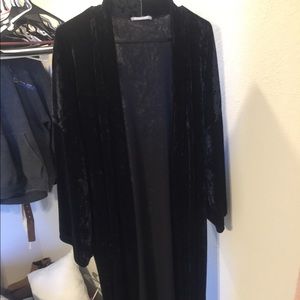Long Velvet duster